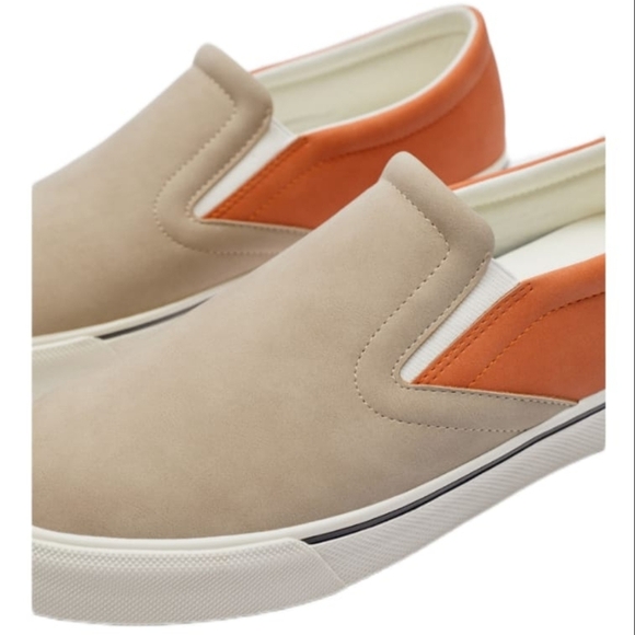 ZARA CONTRASTING LACELESS SNEAKERS | 2220/920 SIZE 11 28.3 Cm - Picture 1 of 5